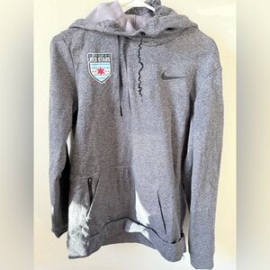 Nike Dri-Fit Standard Fit Sweatshirt in Light Gray